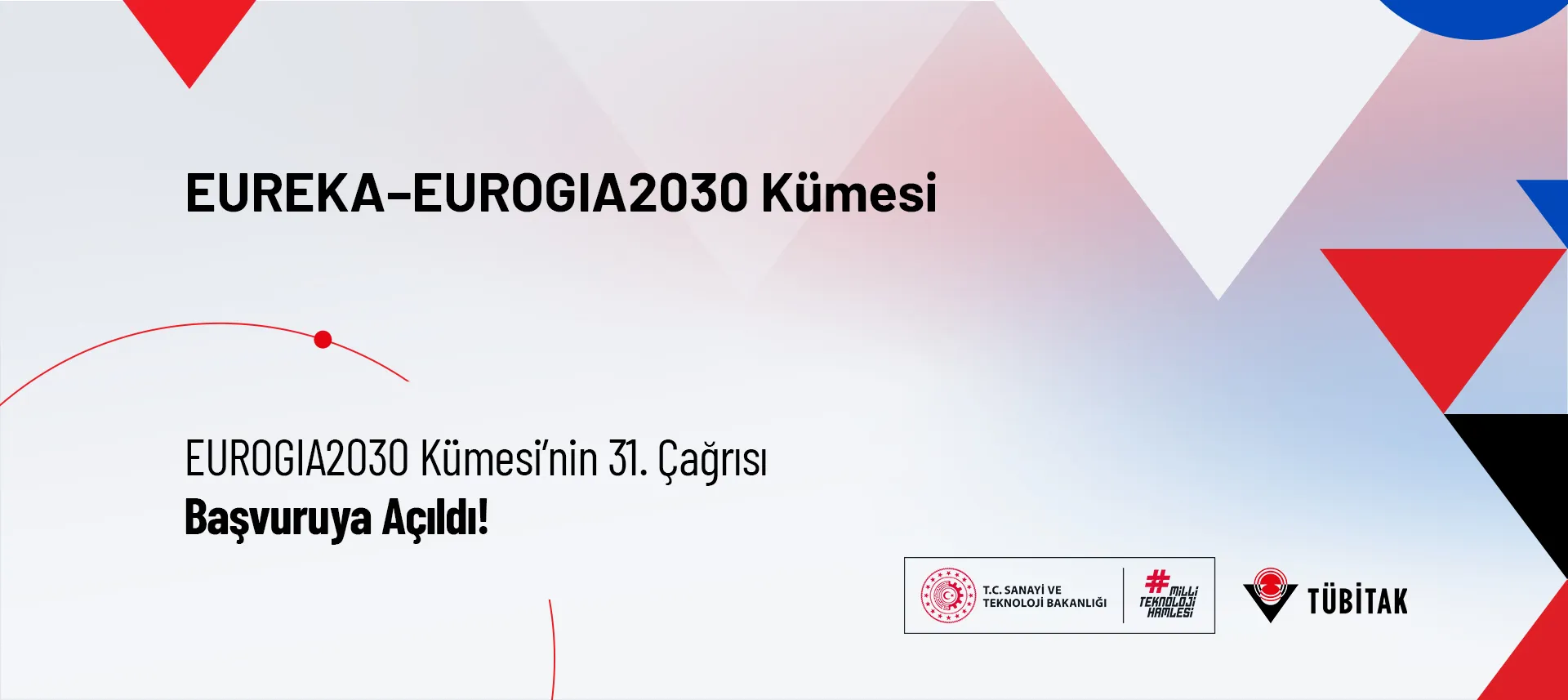 EUREKA EUROGIA2030 31. Çağrısı resmî TÜBİTAK duyuru görseli